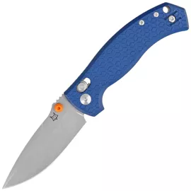 Fox Anzu Blue Aluminium, Stonewashed MagnaCut by Les George Knife (FX-560 ALOR)