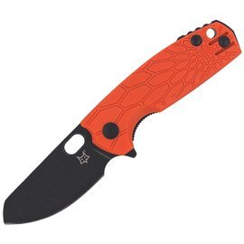 Fox Baby Core FRN Orange Knife, Black Stonewashed N690 by Jesper Voxnaes (FX-608 OR)