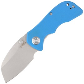 Kubey Knife Karaji Blue G10, Bead Blasted D2 (KU180C)