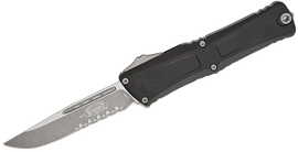 Microtech Combat Troodon S/E Gen III OTF Knife Black Aluminium, Apocalyptic P/S M390MK by Tony Marfione (1143-11AP)