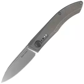 Real Steel Stella Premium Gray Titanium, Stonewashed S35VN by Poltergeist Works (9051)