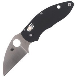 Spyderco Q Ball Black G10, Satin VG-10 Knife by Eric Glesser (C219GP)