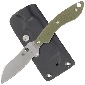 Spyderco STOK Drop Point Old Green G10, Satin 8Cr13MoV by Sjoerd Stok knife (FB50GPOD)