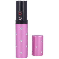 Paralyseur 2 million V lipstick stun gun with flashlight, Pink (1202-PK)