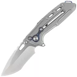 Reate T1000-V2 Gray Titanium/Zircuti Knife, Satin M390 by Alvin Lee