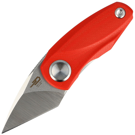 Bestech Knife Tulip Red G10, Satin / Stonewash 14C28N by Ostap Hel (BG38B)