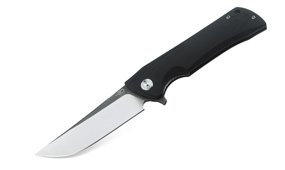 Bestech Paladin Knife Black G10, Black Stonewashed/Satin D2 (BG13A-2)