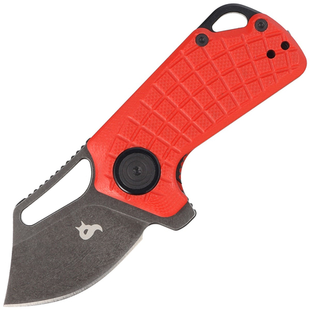 BlackFox Puck Red G10, Black Stone Washed D2 by Grigorii Matveev knife (BF-761 R)