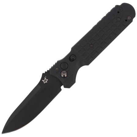 Fox Predator II 2F Full Auto Knife Black FRN, Black Idroglider N690Co (FX-448 B)