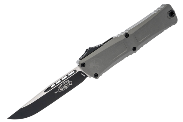 Microtech Combat Troodon S/E Gen III OTF Knife Natural Clear Aluminium, Black M390MK by Tony Marfione (1143-1NC)