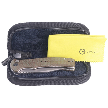 Nóż składany CIVIVI Cogent Green Micarta, Silver Bead Blasted 14C28N (C20038D-5)