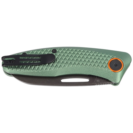 Nóż składany BlackFox Feresa OD GreenAluminium, Black Stone Washed D2 by Grigorii Matveev (BF-762 OD)