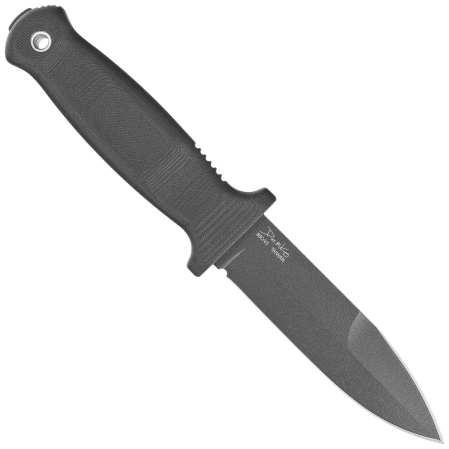 Demko Armiger 4 Spear Point Knife Black TPR, Black Powder Coated 80CrV2 by Andrew Demko (ARM4-80CrV2-BLK-SPR)