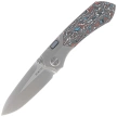Remette RT-Meteor Knife Gray Titanium/Nebula Carbon Fiber, Pearlescent M390 (RTPT-A )
