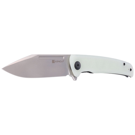 Sencut Knife Brazoria Natural G10, Silver Bead Blasted D2 (SA12B)