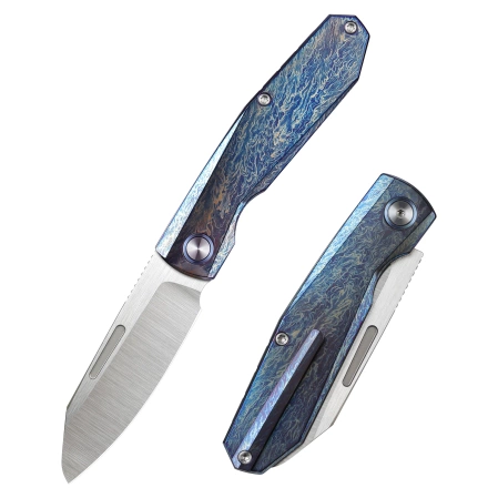 Remette Squirrel Knife Lightning Titanium, Manual Fine Grinding Satin M390 (RTDP-V)