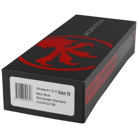 Microtech Ultratech Gen IV D/E OTF Knife Navy Blue Aluminum, Stonewashed M390MK by Tony Marfione (11224-10NA)