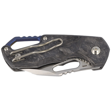 MKM Isonzo Clip Point Knife Marbled Carbon Fiber, Satin M390 by Jesper Voxnæs (MK FX03M-3CM)