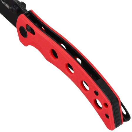 Nóż składany Kubey Hound Red G10, Blackwashed 14C28N by Maksim Tkachuk (KU172E)