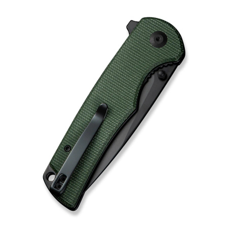 Nóż składany Sencut Praktisk Green Canvas Micarta, Black 9Cr18MoV (S24019-3)
