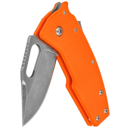 Nóż składany Demko Nano-Shark CP Orange GRN, Stonewashed AUS10A by Andrew Demko (NANO-10A-Orange GRN-CP)