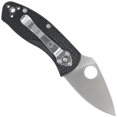 Nóż składany Spyderco Ambitious Black FRN, Plain 8Cr13MoV (C148PBK)