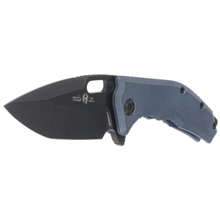 Nóż składany Heretic Medusa Manual T/E Antique Blue Titanium, Black DLC MagnaCut by Tony Marfione Jr. (H009-6A-TIBLU)