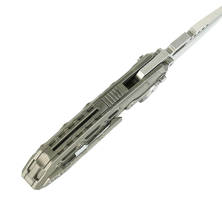 Nóż składany Reate TX228 LE No 018/100 Dark Bead Blasted Titanium, Dark Bead Blasted Titanium Clip, Satin M390 (TX228 TDBB.TDBB.SAT)