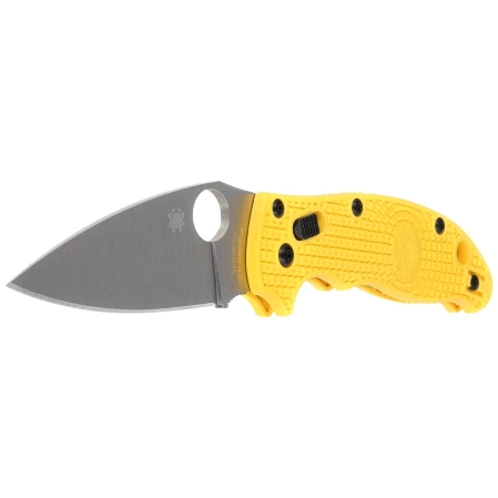 Spyderco Manix 2 Lightweight Salt Knife Yellow FRN, Satin MagnaCut by Eric Glesser (C101PYL2)