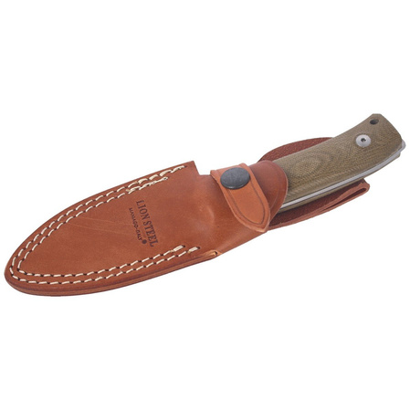 LionSteel Green Canvas / Fixed Satin Blade (M4 CVG)