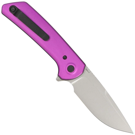 Reate PL-XF-A-5 Knife Purple Aluminum, Stonewashed Nitro-V