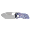 Remette RT-Peregrine Falcon Knife Thunder Lightning Titanium, Hand Fine Grinding Pearlescent M390 (RTT1-TX)