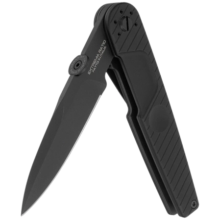 Nóż składany Extrema Ratio LKU01 Urban Dark Black Aluminium, Black MIL-C N690 by Danilo Rossi (04.1000.0243/U/BLK-BLK)