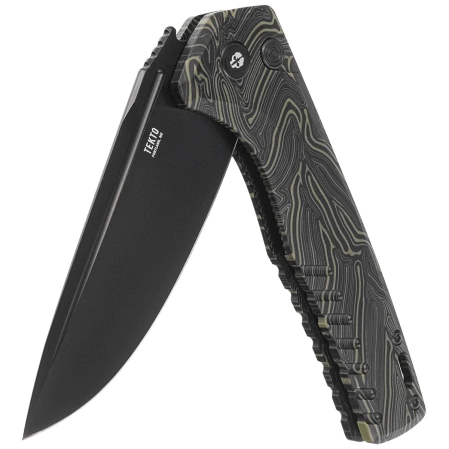 Nóż składany Tekto F3 Charlie Damascus G10, Black HW, Black D2