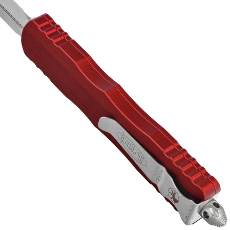 Nóż automatyczny OTF Microtech Dirac Delta D/E Merlot Aluminium, Stonewashed by Tony Marfione (227-10MR)