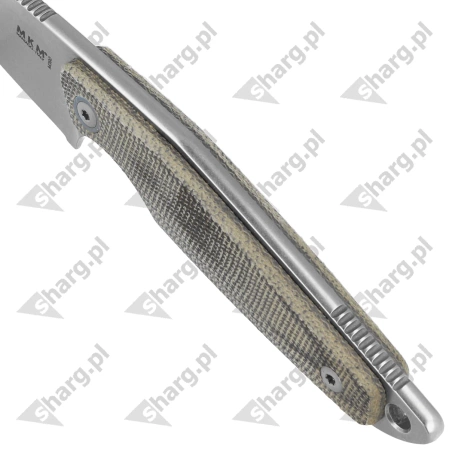 MKM Makro 1 Green Canvas Micarta Knife, Stonewashed by Jesper Voxnæs (MKMA01-GC)