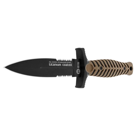 K25 RK-32206 Boot Knife Coyote ABS/Black Rubber, Black Titanium 7Cr17Mov