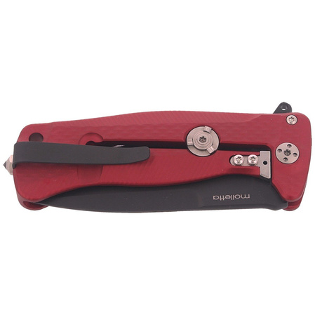 LionSteel SR22A Red Aluminum, Black Sleipner by Molletta (SR22A RB)