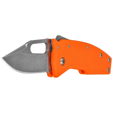 Demko Nano-Shark CP Knife Orange GRN, Stonewashed AUS10A by Andrew Demko (NANO-10A-Orange GRN-CP)