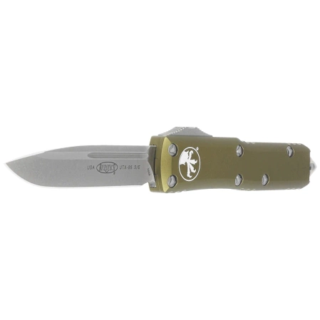 Microtech UTX-85 S/E OD Green Aluminum, Apocalyptic M390 OTF Knife (231-10APOD)