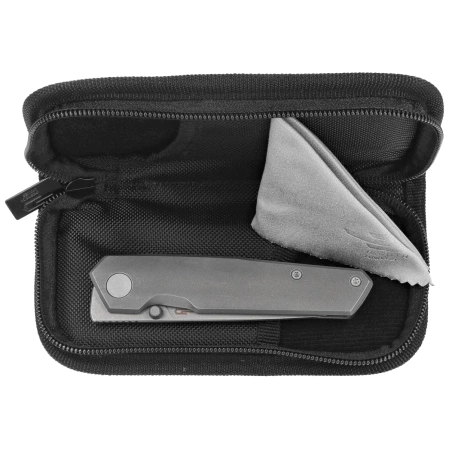 Bestech VK-Kuze Knife Dark Grey Titanium, Dark Bead Blast / Stonewashed MagnaCut by Vulpex Knives (BT2504B)