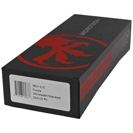 Nóż składany Microtech MSI S/E Purple Slab Side Aluminium, Stonewashed M390MK by Tony Marfione (210-10PU)