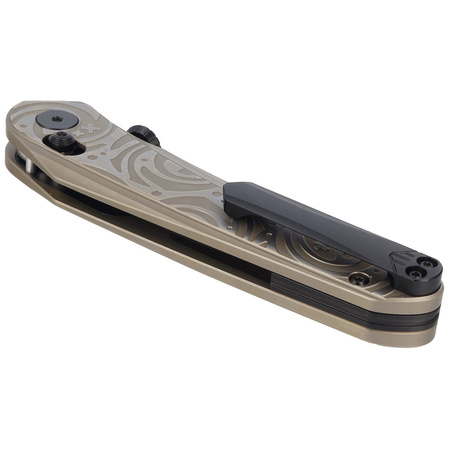 Nóż składany Bestech Mothus Light Bronze Titanium, Black PVD M390 by Kombou (BT2206C)