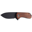 CIVIVI Knife Elementum Flipper Cuibourtia Wood, Black Stonewashed (C907U)