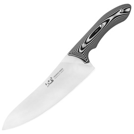 Xin Cutlery XinCross 8.3'' Chef Kitchen Knife Black/White G10, Satin Special Powder Alloy (XC110)