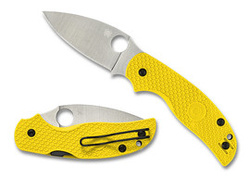 Nóż składany Spyderco Sage 5 Lightweight Salt Yellow FRN, Satin MagnaCut by Sal Glesser (C123PYL)