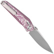 Nóż składany Bestech Mothus Purple Titanium, Satin by Hand M390 by Kombou (BT2206E)