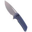 WE Knife Mini Malice Bronze Titanium, Silver Bead Blasted CPM 20CV by Ferrum Forge Knife Works (WE054BL-3)