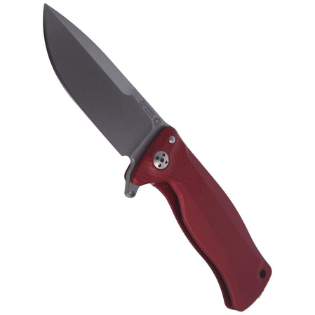 Nóż składany LionSteel SR11A Red Aluminum, Satin Sleipner by Molletta (SR11A RS)