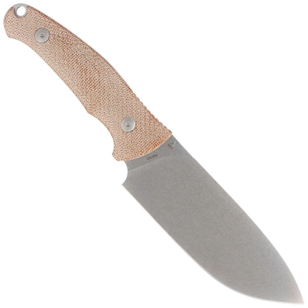 anger Natural Canvas Micarta, Stonewashed N690 by Jens Ansø knife (VT4054CN)